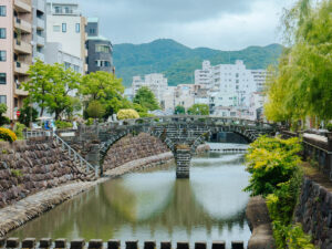 長崎景點｜日本三大名橋之一 「百年眼鏡橋」