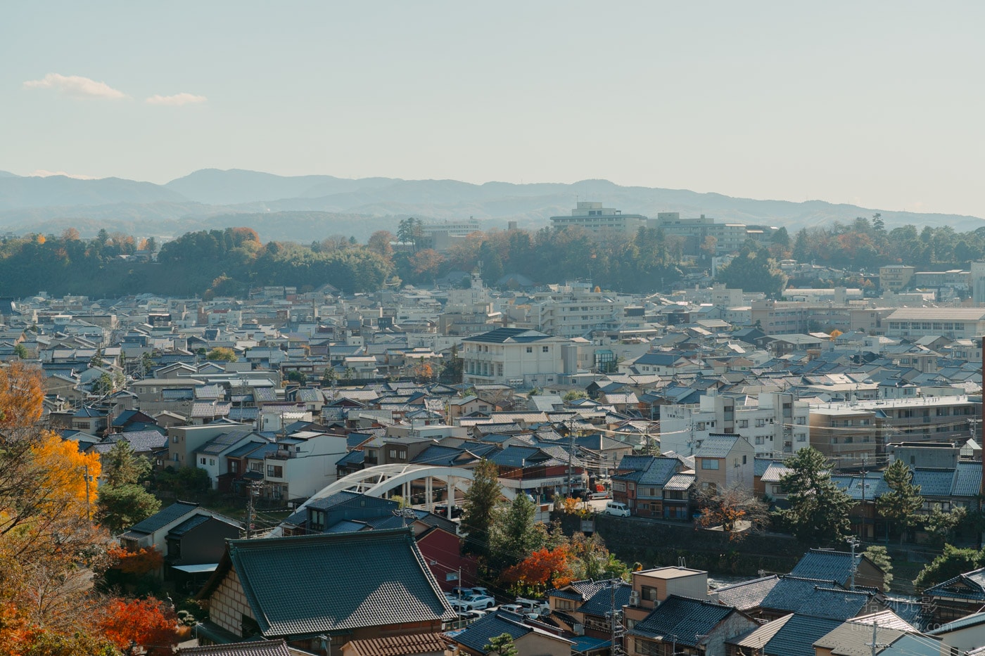 Hosen-ji Temple Observation Point in Kanazawa City
