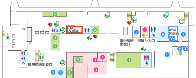小松機場攻略2026|交通巴士時刻、免稅店、必買伴手禮完整指南 - 第7張圖 小松機場 二樓平面圖