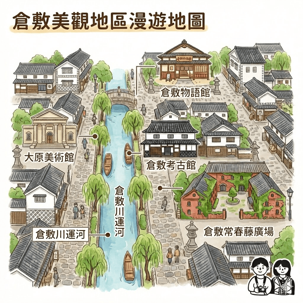 岡山倉敷景點|自由行攻略:老街、運河、特色商店 - 第3張圖 岡山倉敷景點|自由行攻略:老街、運河、特色商店