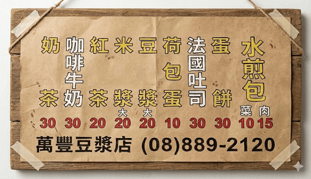 恆春萬豐豆漿|在地人推薦的傳統早餐店,粉漿蛋餅必吃 - 第8張圖 恆春萬豐豆漿|在地人推薦的傳統早餐店,粉漿蛋餅必吃