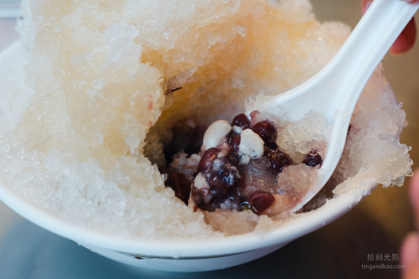新竹美食|城隍廟林家冰店,百年古早味剉冰在地推薦 - 第10張圖 新竹城隍廟 林家冰店 綜合冰紅豆配料