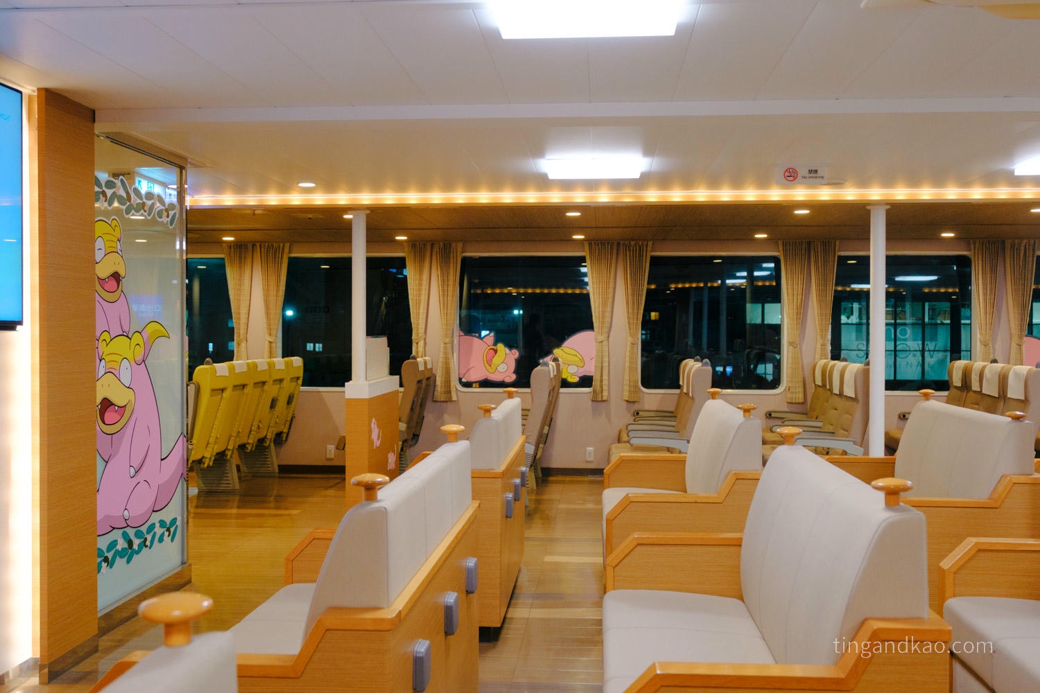 小豆島自由行攻略|交通、租車、景點、美食、住宿一篇整理 - 第9張圖 小豆島-呆呆獸渡輪 船艙座位