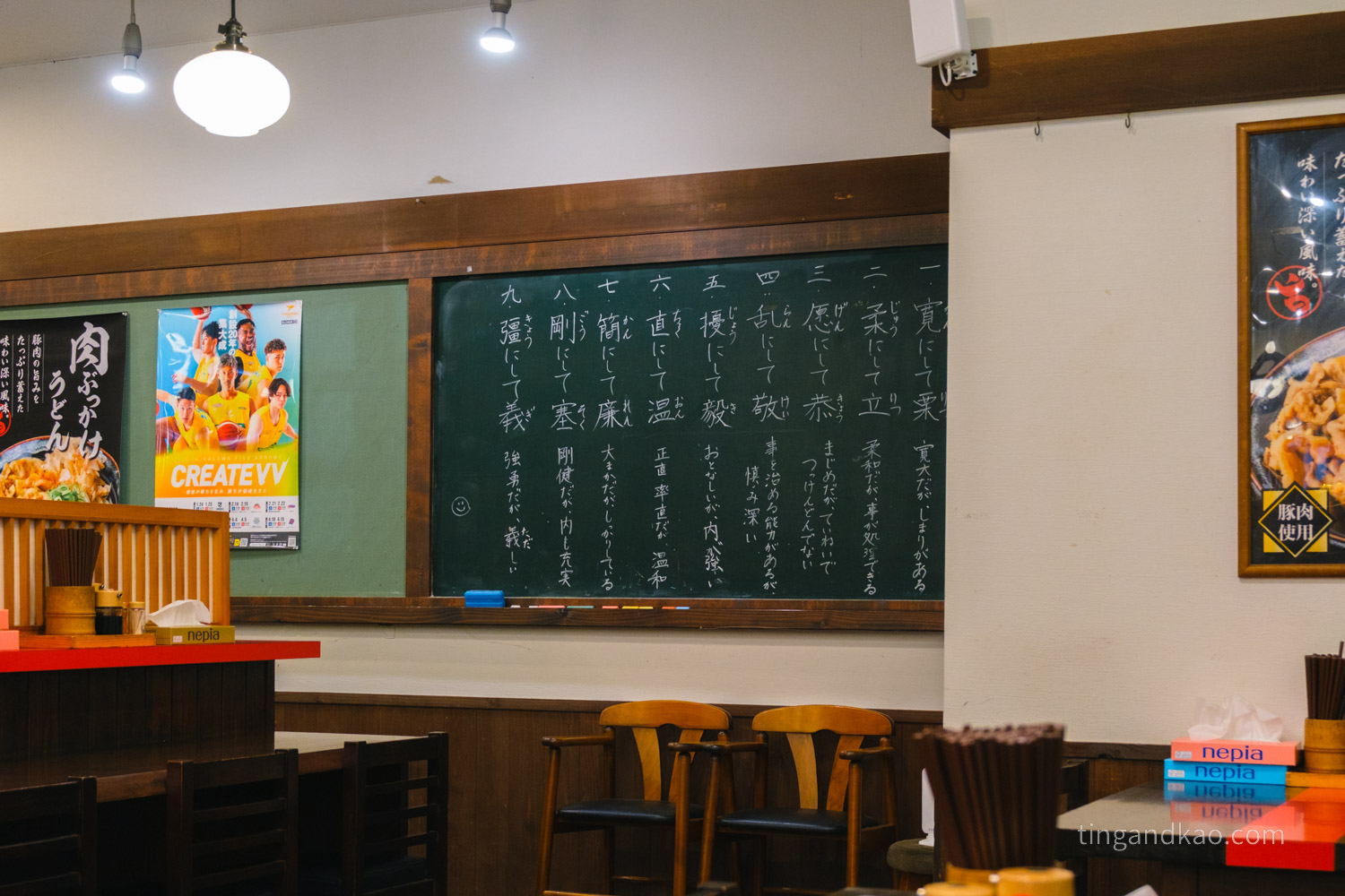 こだわり麺や 店內擺飾