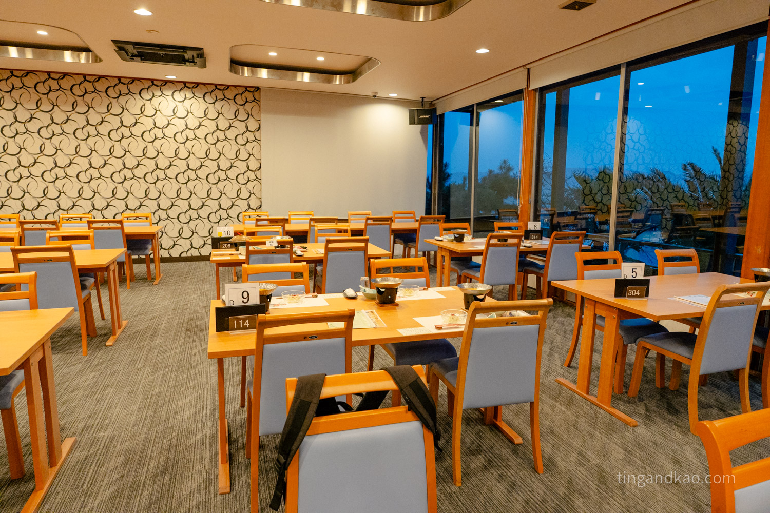 小豆島住宿推薦|天空飯店海廬:海景溫泉、一泊二食全紀錄 - 第32張圖 天空飯店 海廬 餐廳空間