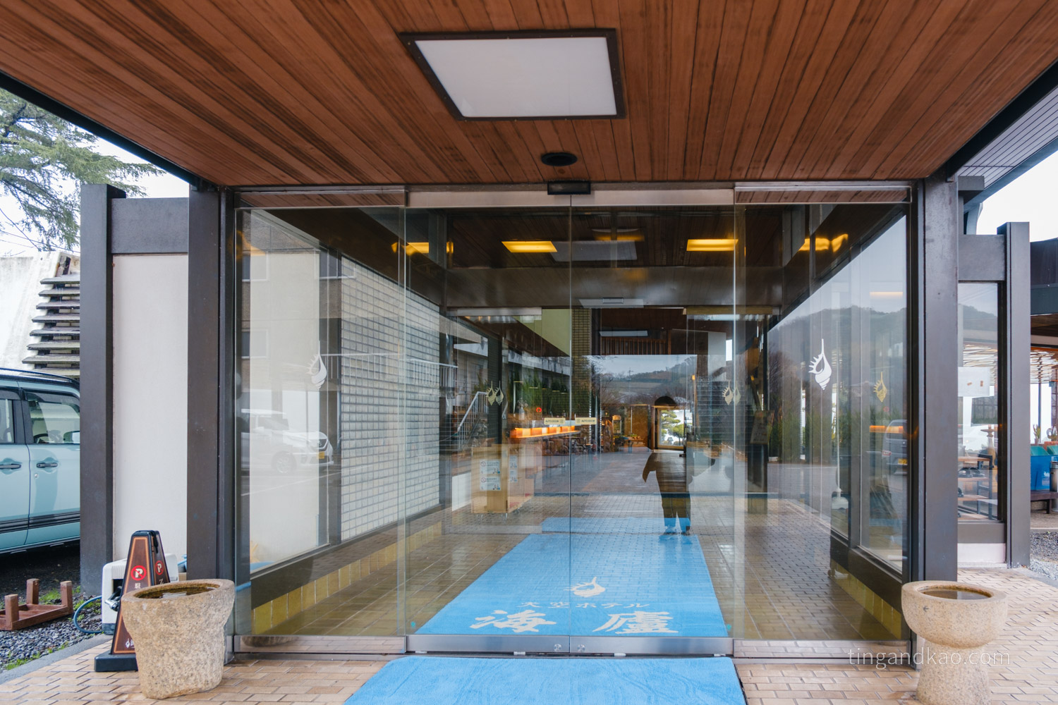 小豆島住宿推薦|天空飯店海廬:海景溫泉、一泊二食全紀錄 - 第6張圖 天空飯店 海廬 正門口