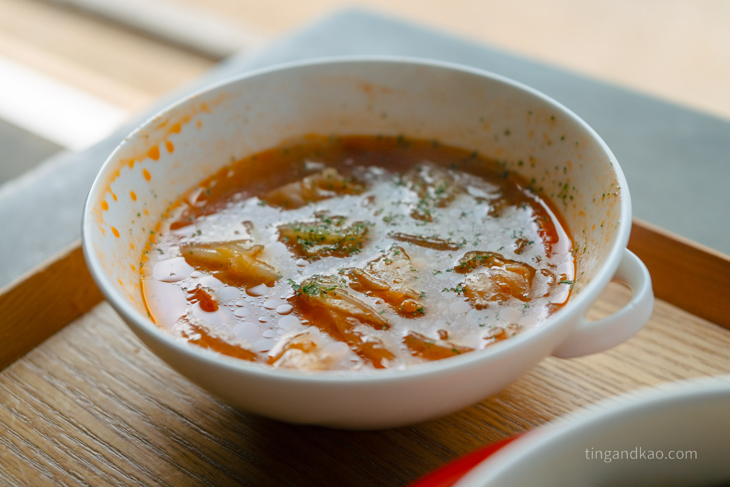 いがん茶屋白醬肉末焗烤飯附贈番茄湯
